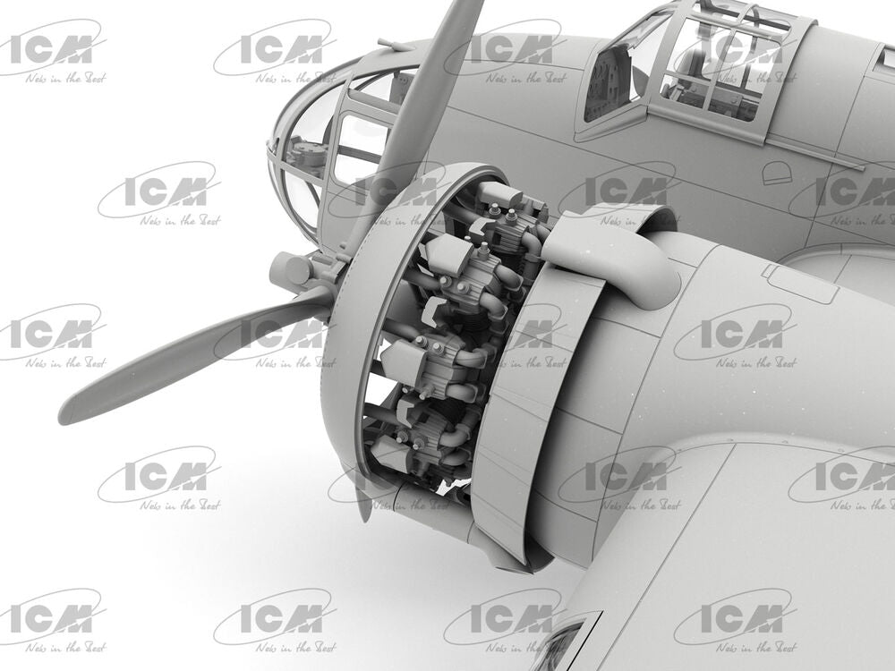 PRE-ORDER ICM: HP.52 Hampden B.Mk.I WWII British bomber (100% new molds) in 1:48