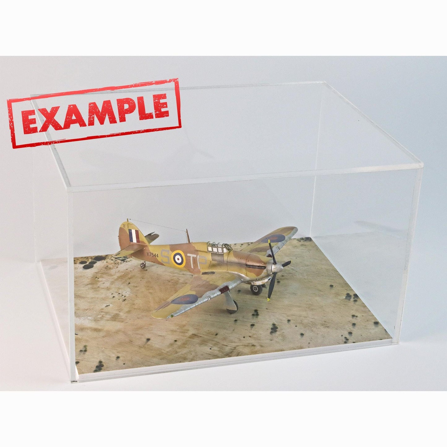 DIY. Display Case Cover parts for SELF ASSEMBLY + Plus WW2 Carrier Deck Base.