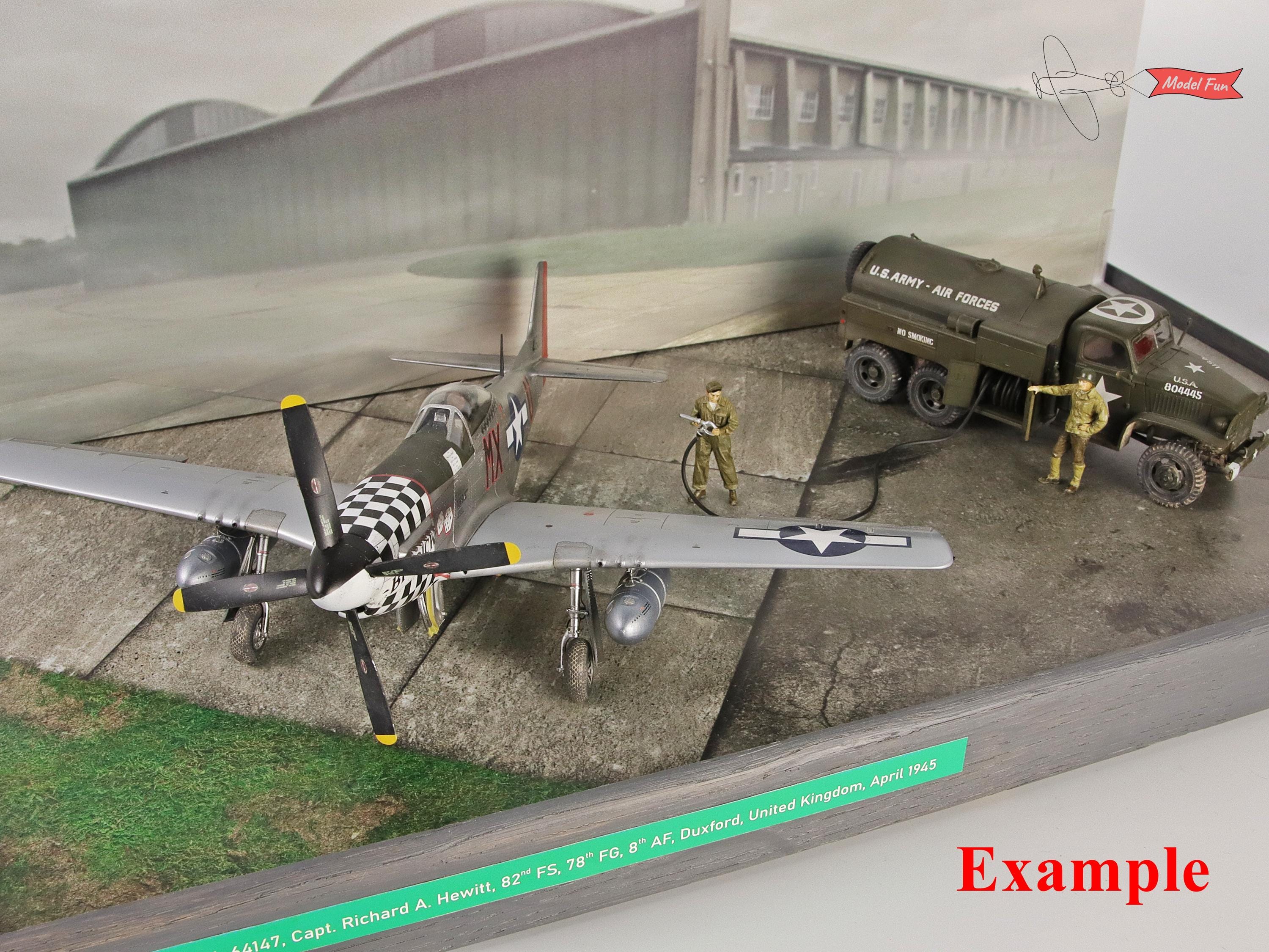 Display Base For A Model, Concrete Slabs + Asphalt & Hangar in the Background , HD Quality Print On Foamex