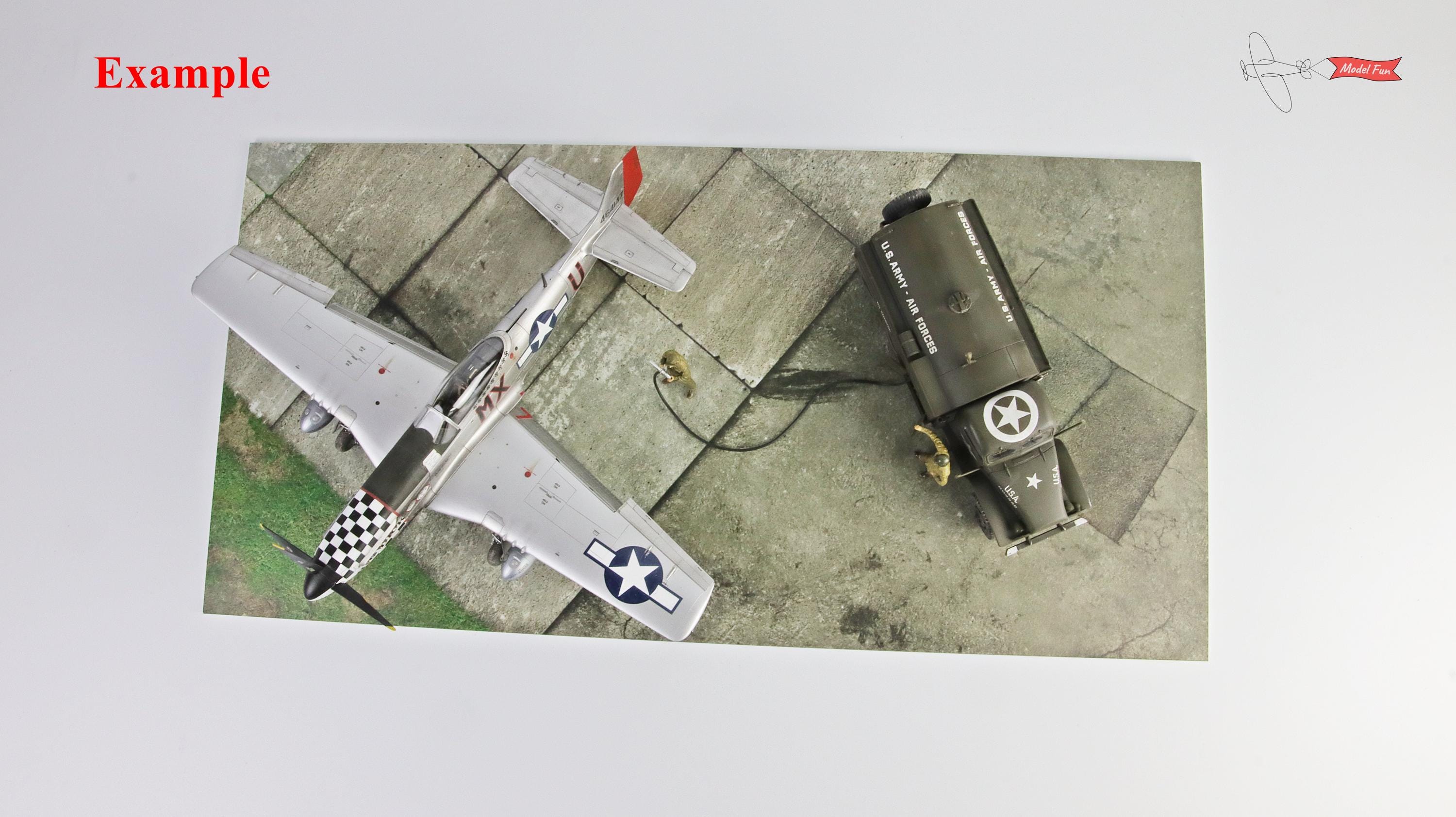 Display Base For A Model, Concrete Slabs Plus Asphalt , HD Quality Print On Foamex