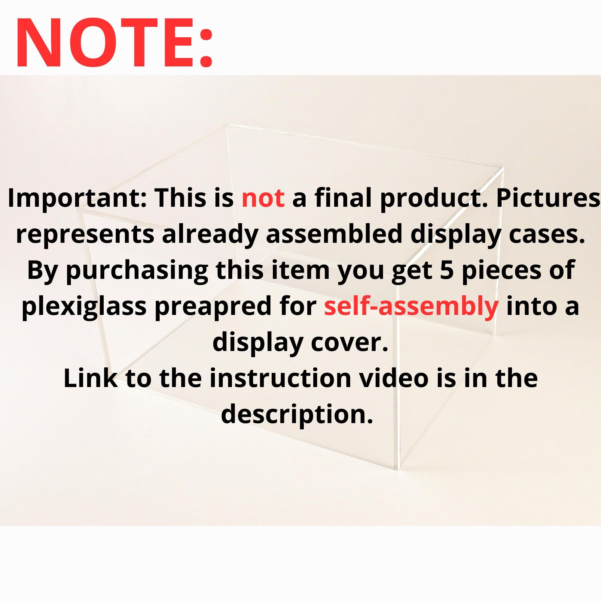 DIY. Display Case Cover parts for SELF ASSEMBLY + Plus WW2 Carrier Deck Base.