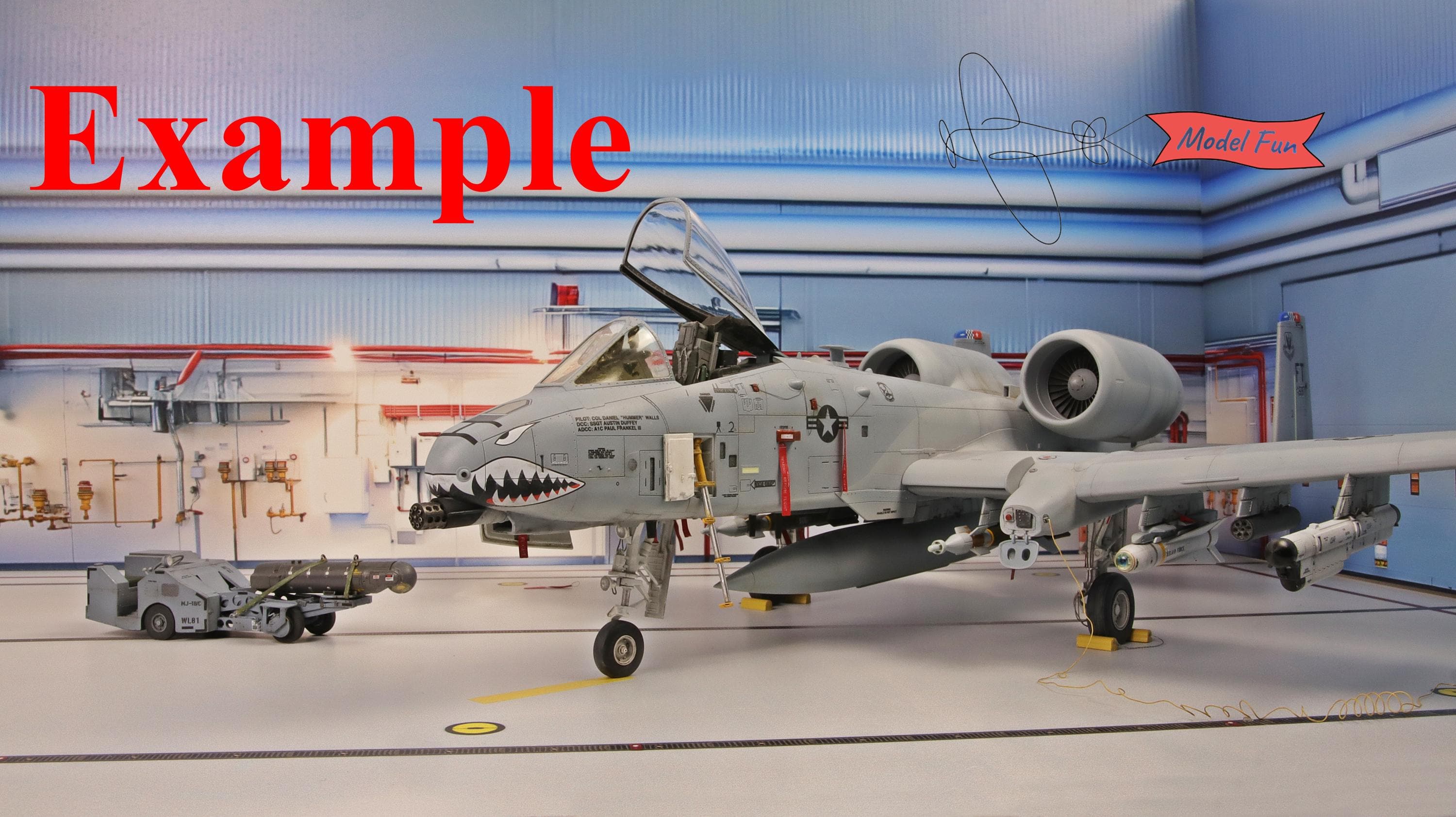 Modern Aircraft Hangar Diorama For A Model, HD Quality Print On Foamex