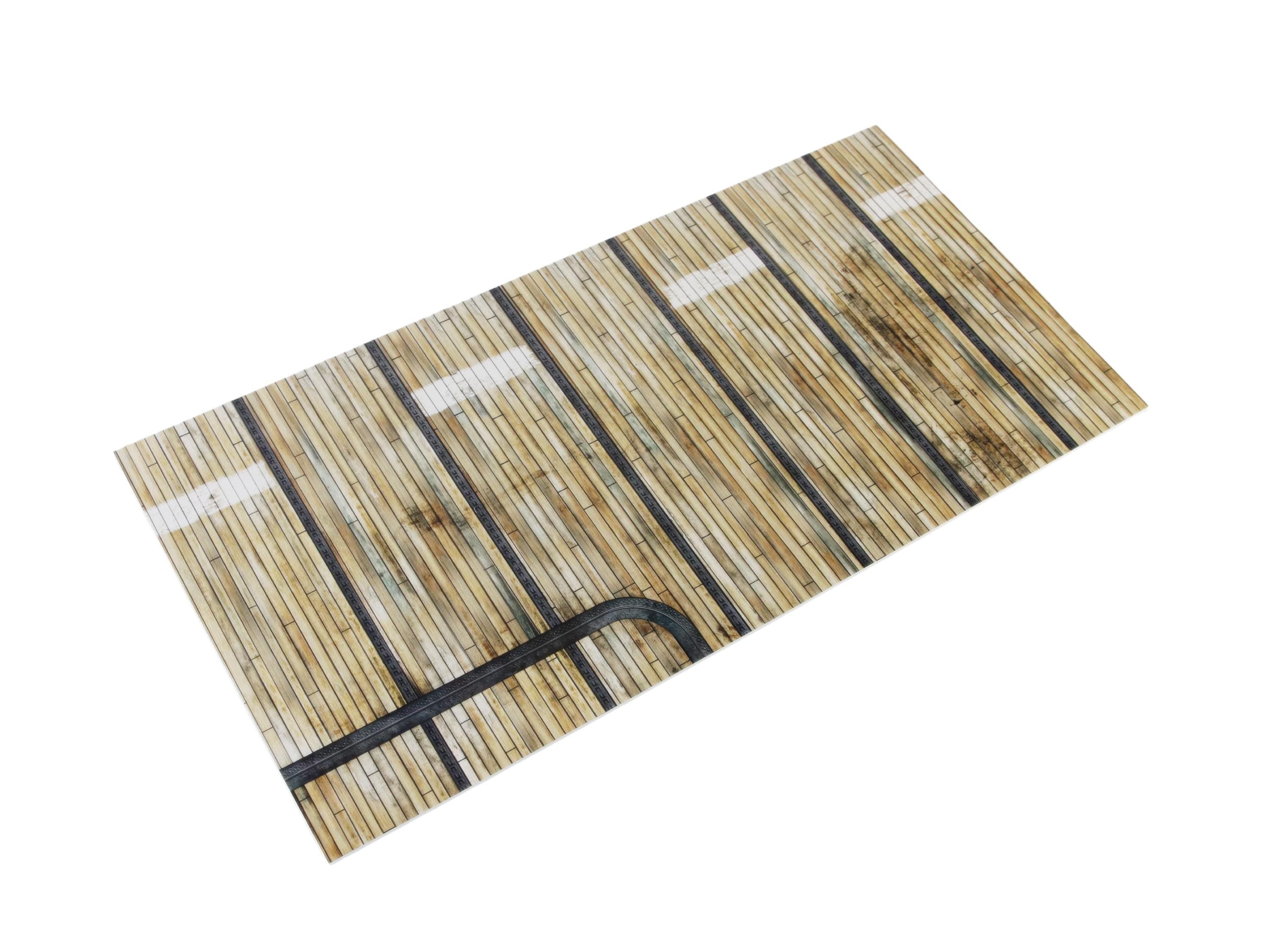 Display Base For A Model, WWII Carrier Deck, Two Sided, HD Quality Print On Foamex