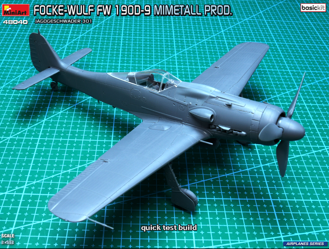 MiniArt 48040 Focke-Wulf Fw 190D-9. Mimetall Prod. Basic Kit. Jagdgeschwader 301