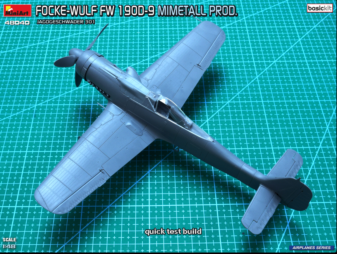 MiniArt 48040 Focke-Wulf Fw 190D-9. Mimetall Prod. Basic Kit. Jagdgeschwader 301