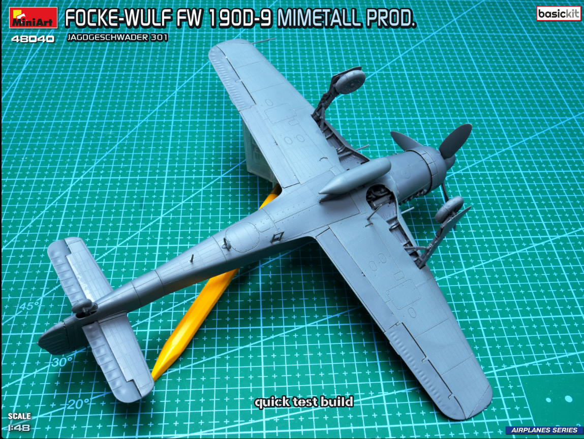 MiniArt 48040 Focke-Wulf Fw 190D-9. Mimetall Prod. Basic Kit. Jagdgeschwader 301