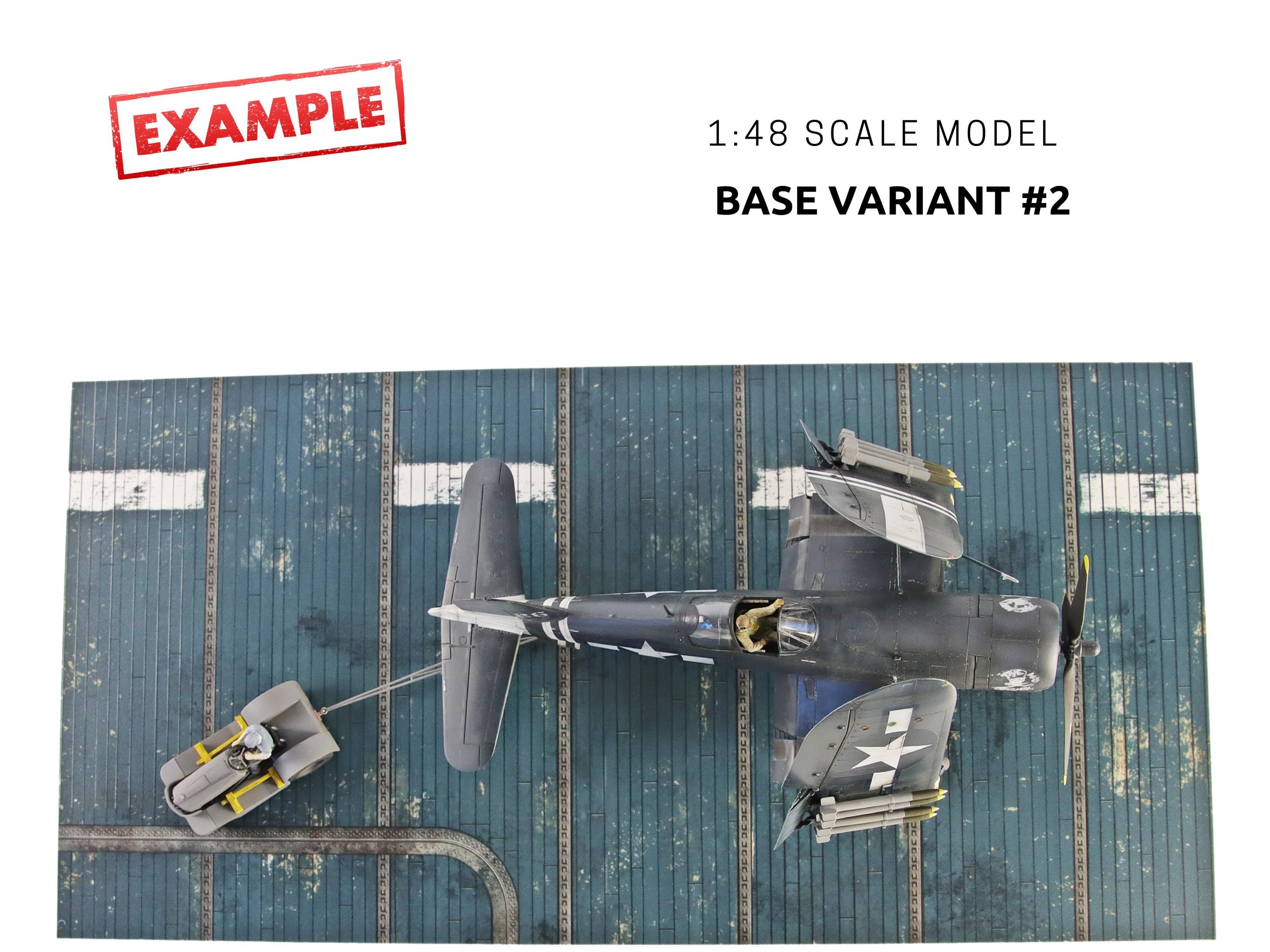 Display Base For A Model, WWII Carrier Deck, Two Sided, HD Quality Print On Foamex