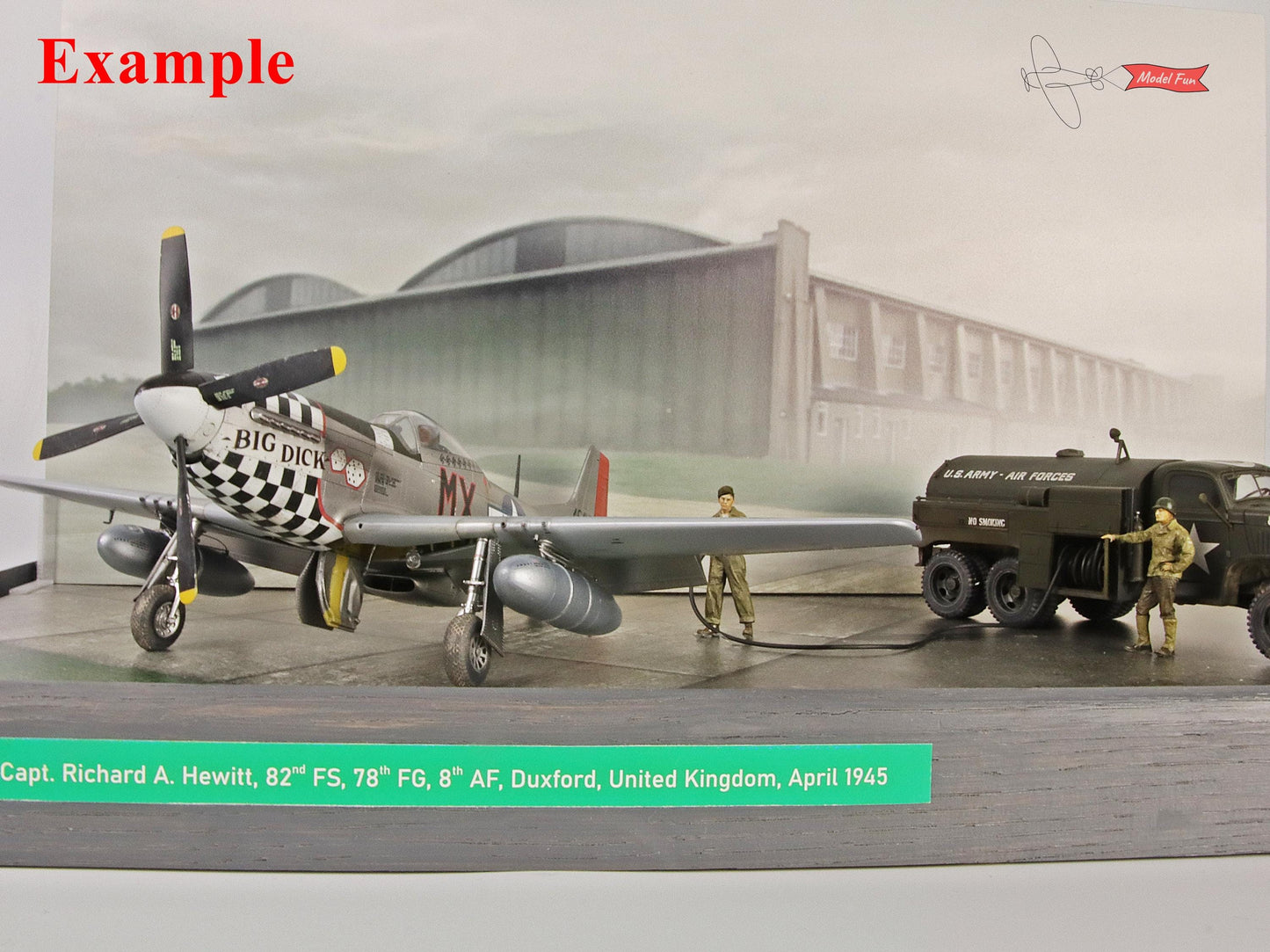 Display Base For A Model, Concrete Slabs + Asphalt & Hangar in the Background , HD Quality Print On Foamex