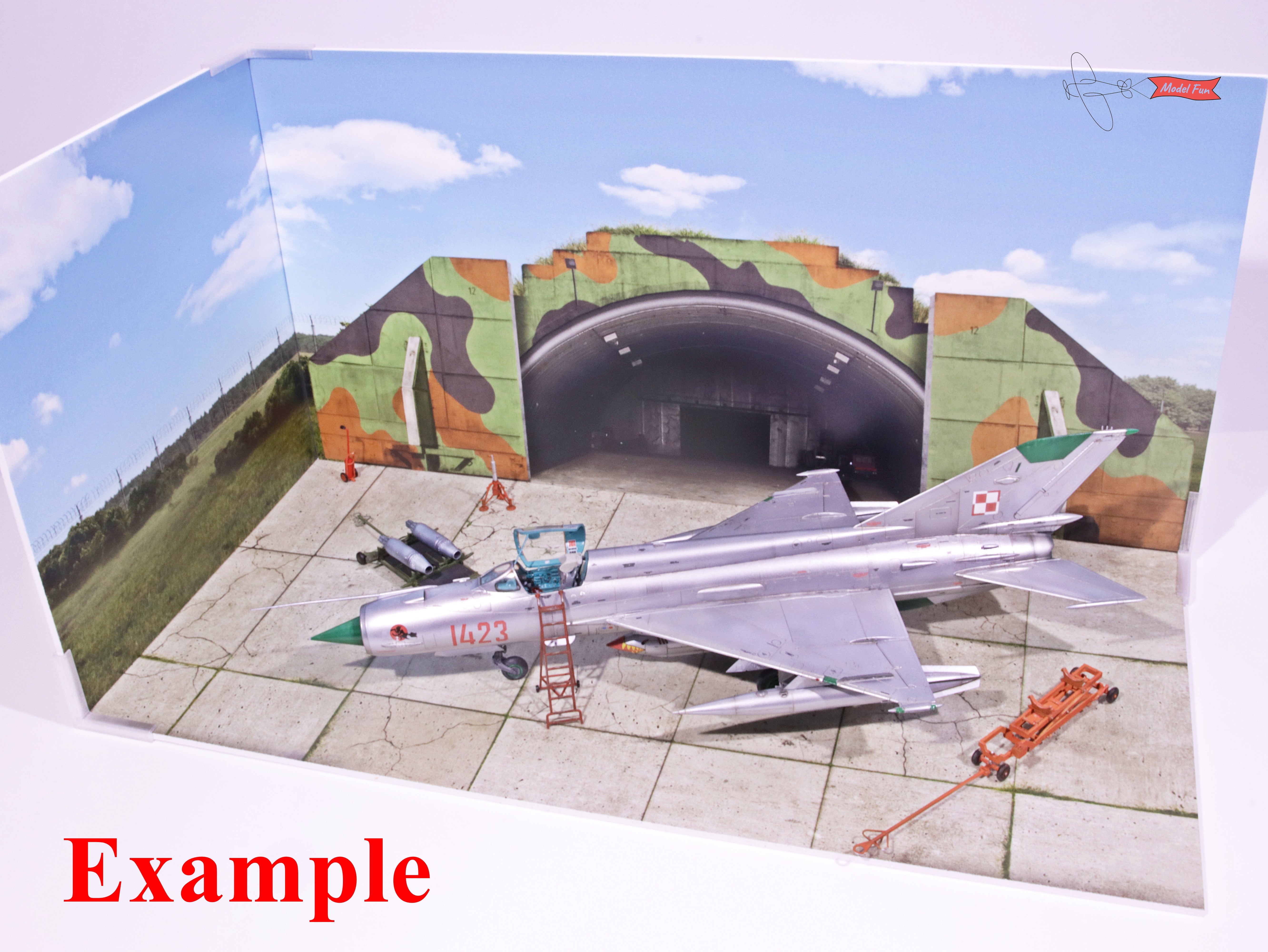 Aircraft Hangar Diorama For A Model2, HD Quality Print On Foamex