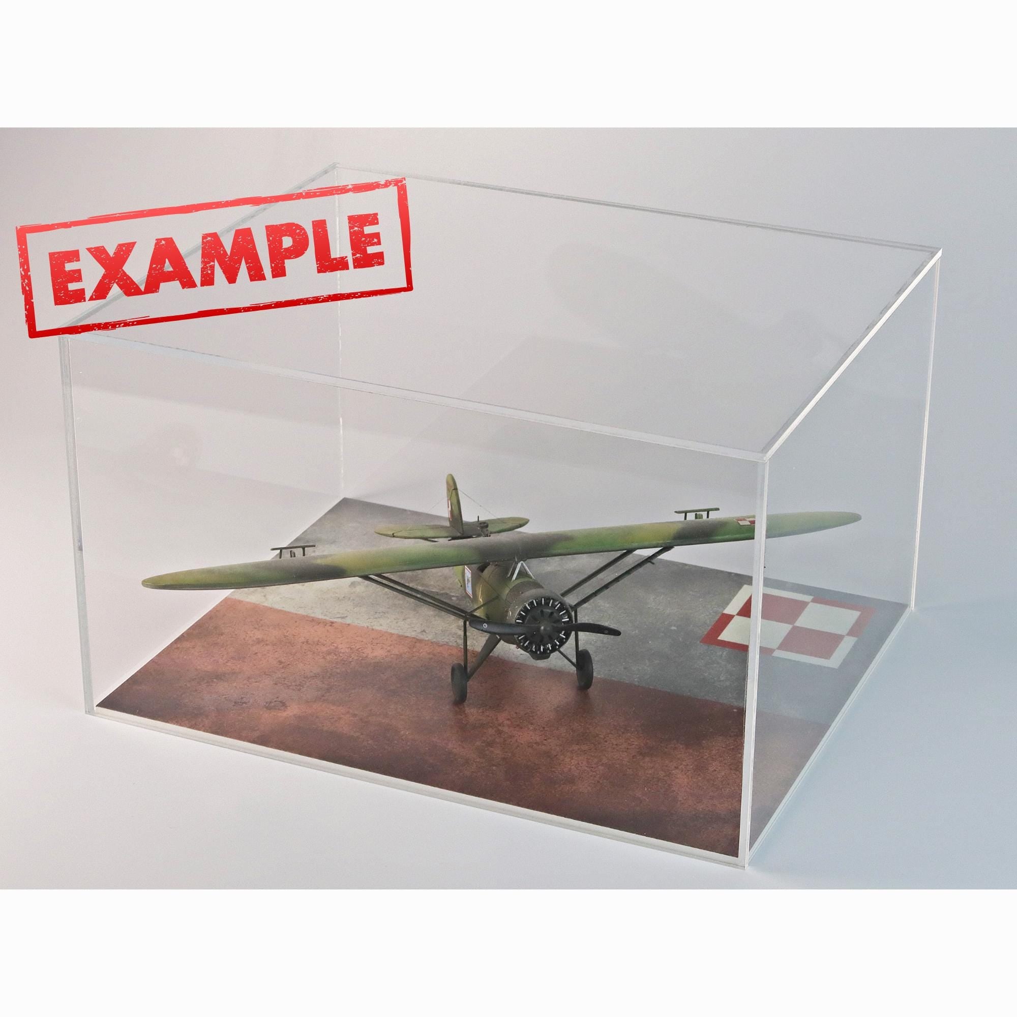 DIY. Display Case Cover parts for SELF ASSEMBLY + Plus WW2 Carrier Deck Base.