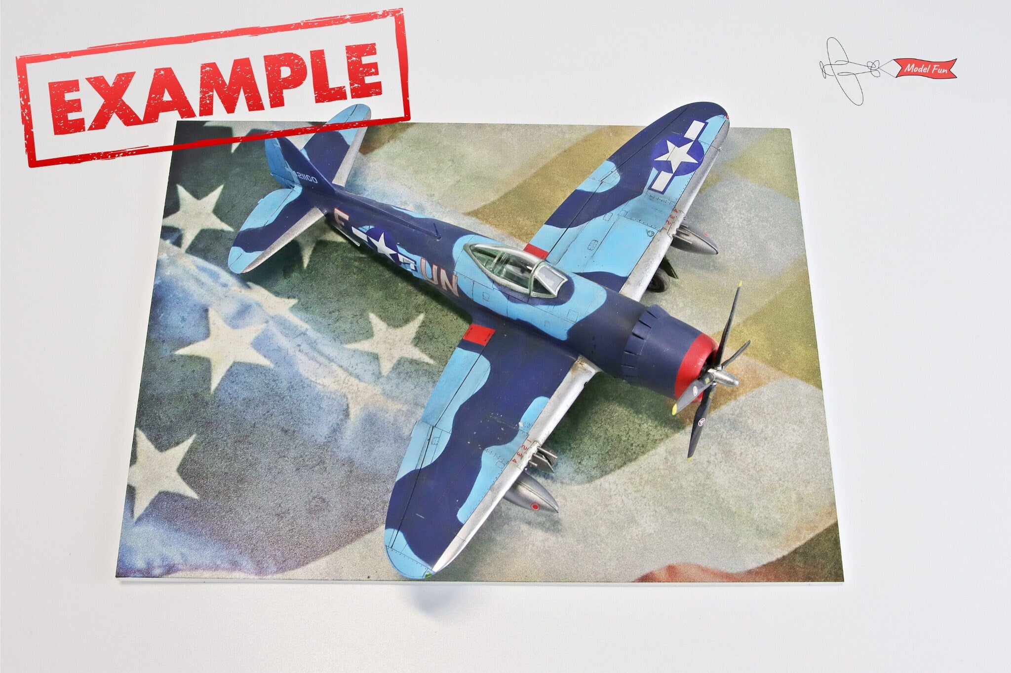 Display Base For A Model, The USA Flag On A Concrete Background, HD Quality Print On Foamex