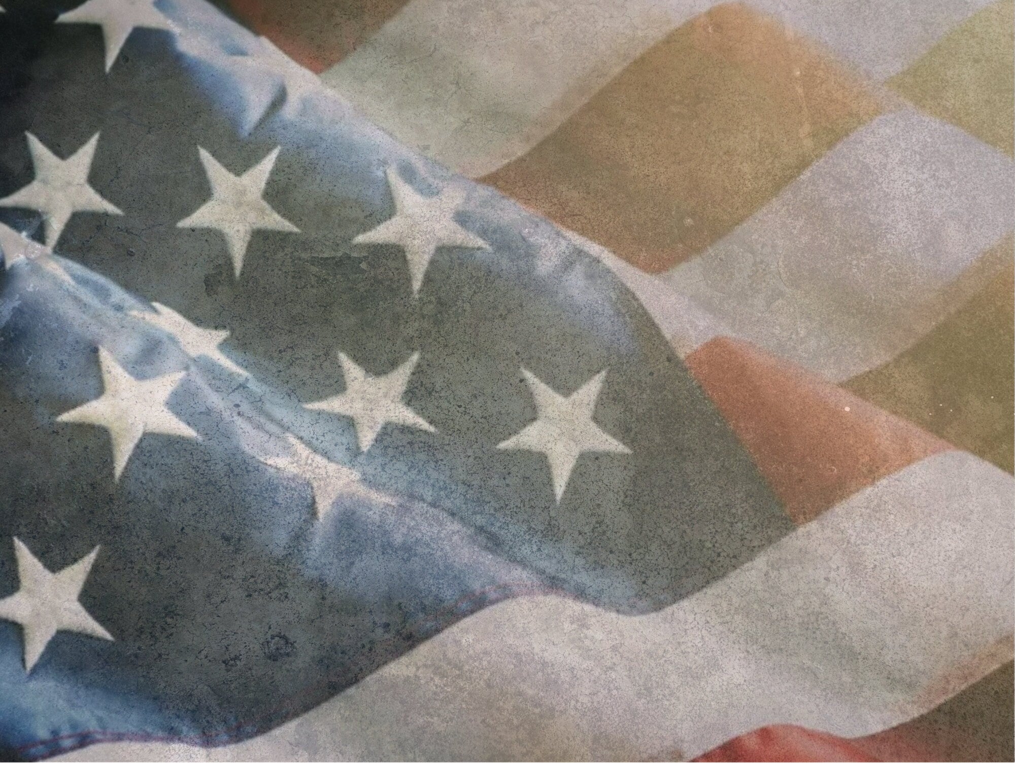 Display Base For A Model, The USA Flag On A Concrete Background, HD Quality Print On Foamex