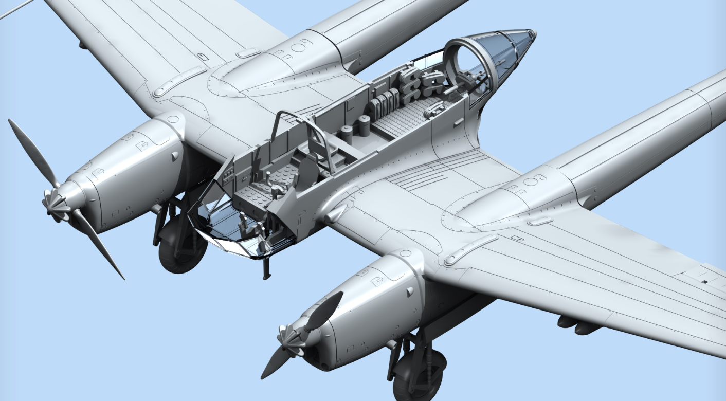 Niemiecki samolot rozpoznawczy Focke-Wulf Fw-189A ICM 72291 1:72