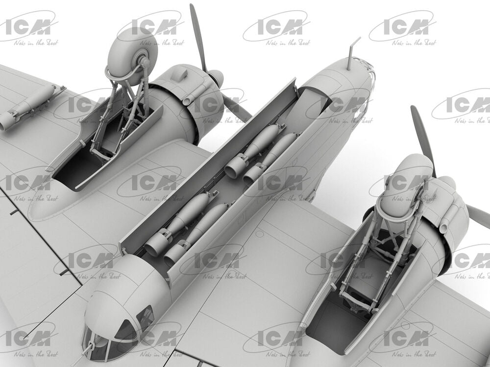 PRE-ORDER ICM: HP.52 Hampden B.Mk.I WWII British bomber (100% new molds) in 1:48