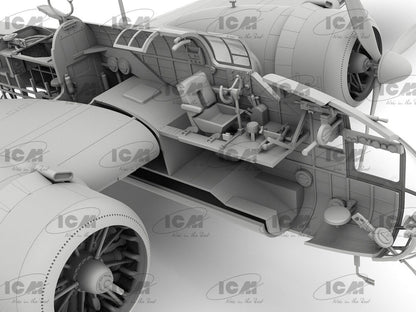 PRE-ORDER ICM: HP.52 Hampden B.Mk.I WWII British bomber (100% new molds) in 1:48