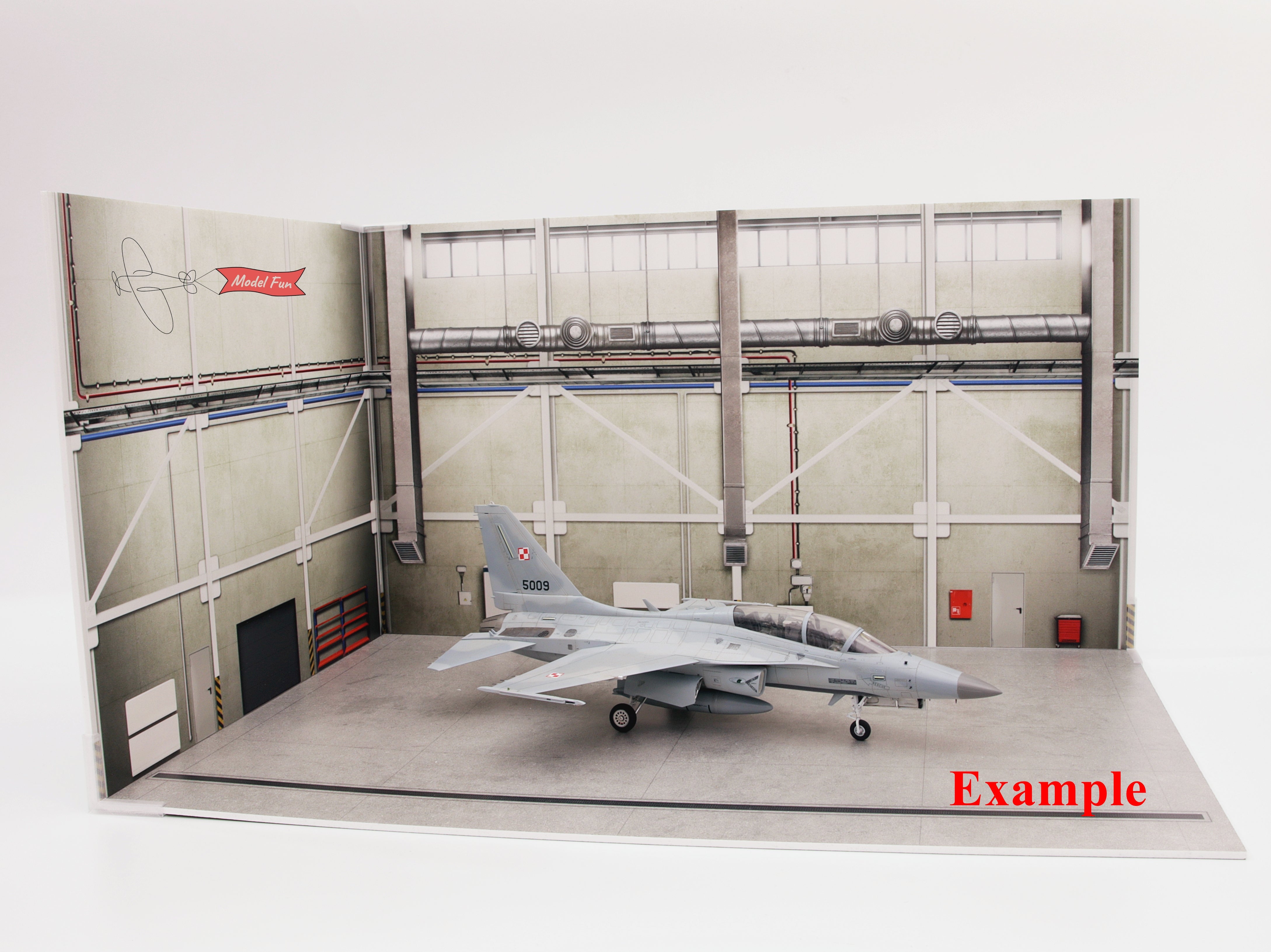 Aircraft Hangar Diorama For A Model, HD Quality Print On Foamex