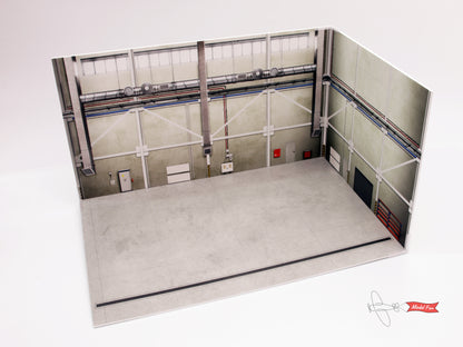 Aircraft Hangar Diorama For A Model, HD Quality Print On Foamex