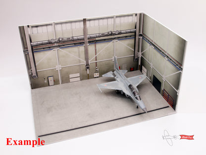 Aircraft Hangar Diorama For A Model, HD Quality Print On Foamex