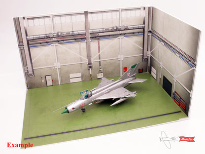Aircraft Hangar Diorama For A Model, HD Quality Print On Foamex
