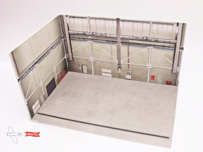 Aircraft Hangar Diorama For A Model, HD Quality Print On Foamex