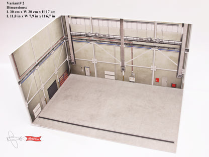 Aircraft Hangar Diorama For A Model, HD Quality Print On Foamex