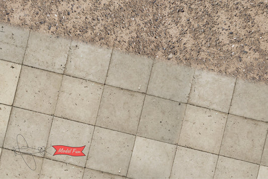 Display Base For A Model, Airfield On The Desert, HD Quality Print On Foamex