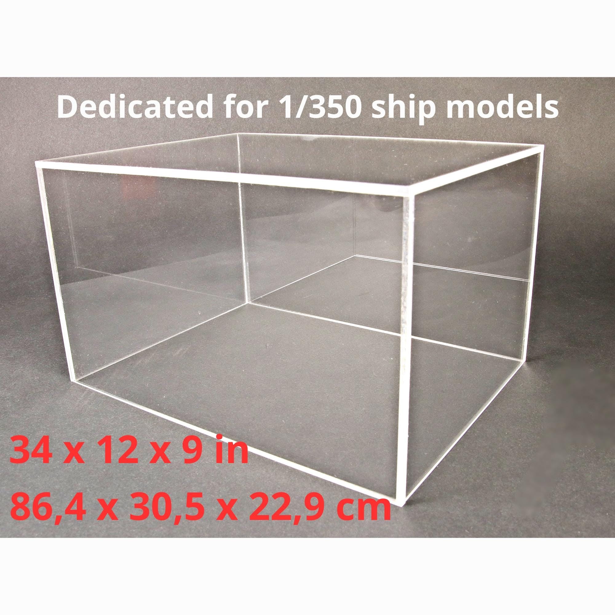 DIY.  Display Case Cover parts for SELF ASSEMBLY. Dedicated for 1/350 ships.