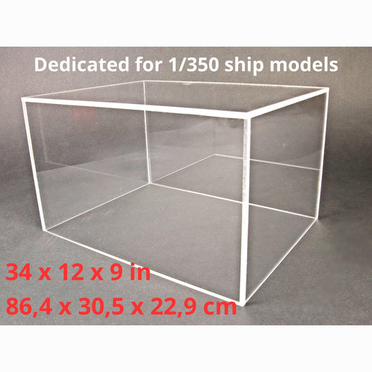 DIY.  Display Case Cover parts for SELF ASSEMBLY. Dedicated for 1/350 ships.
