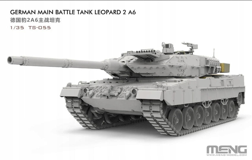 NEW! Meng Model TS055 Leopard 2A6 - German Main Battle Tank