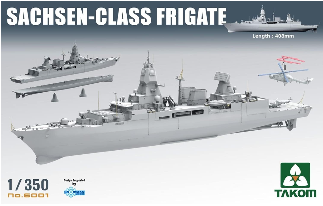 Missile frigate ship F124 Sachsen 6001 Takom