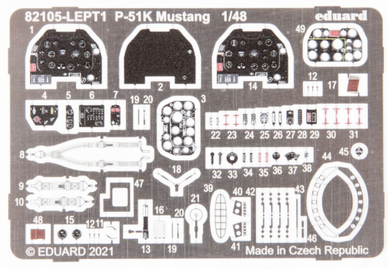 EDUARD 82105 1:48 P-51K Mustang [PROFIpack EDITION]