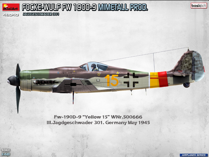 MiniArt 48040 Focke-Wulf Fw 190D-9. Mimetall Prod. Basic Kit. Jagdgeschwader 301