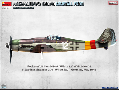 MiniArt 48040 Focke-Wulf Fw 190D-9. Mimetall Prod. Basic Kit. Jagdgeschwader 301