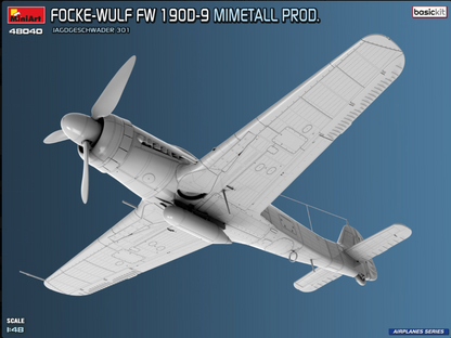 MiniArt 48040 Focke-Wulf Fw 190D-9. Mimetall Prod. Basic Kit. Jagdgeschwader 301
