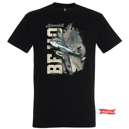 Messerschmitt BF-110 T-shirt. 100% cotton, unique graphic for all aircraft enthusiasts.