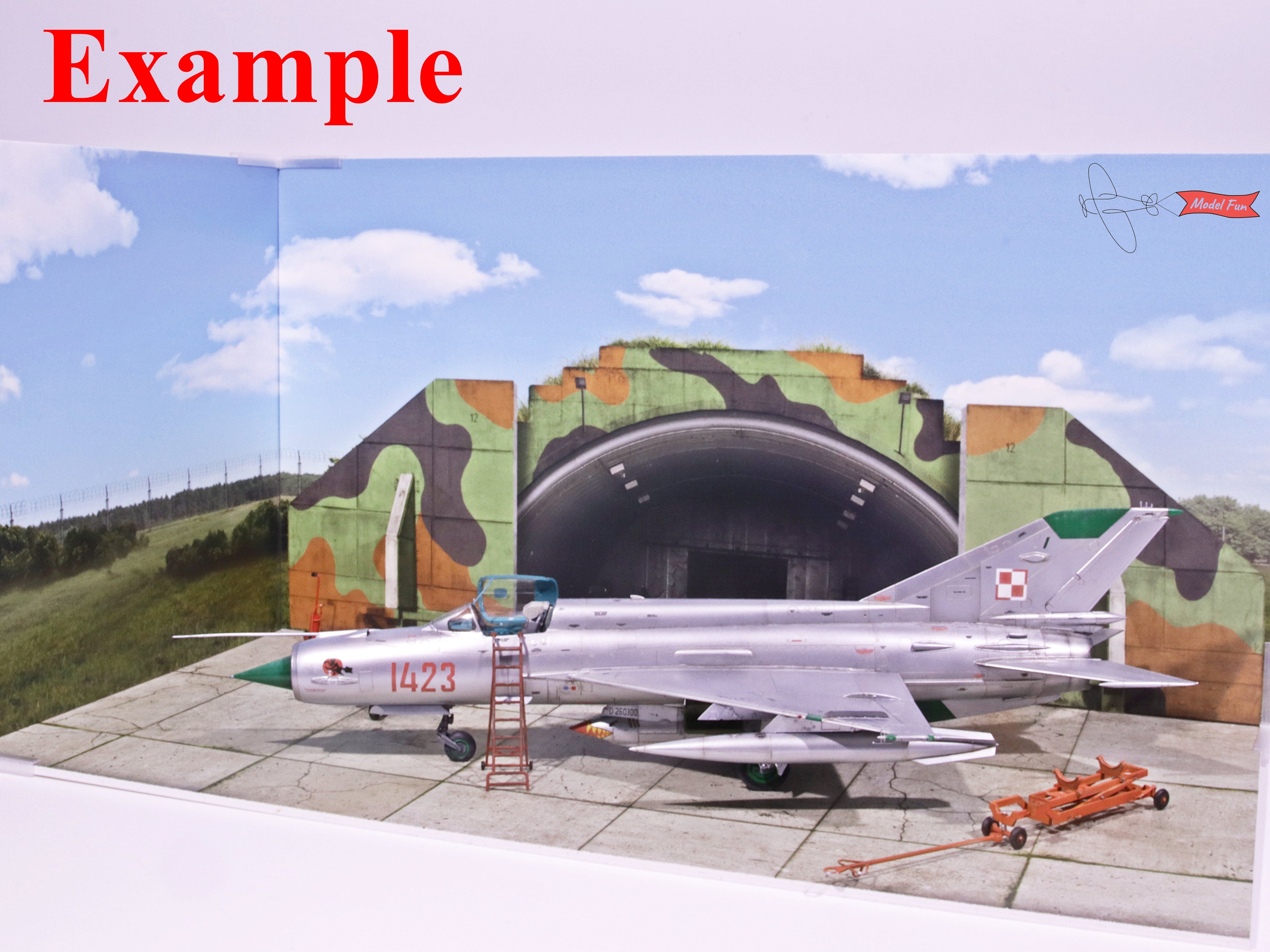 Aircraft Hangar Diorama For A Model2, HD Quality Print On Foamex