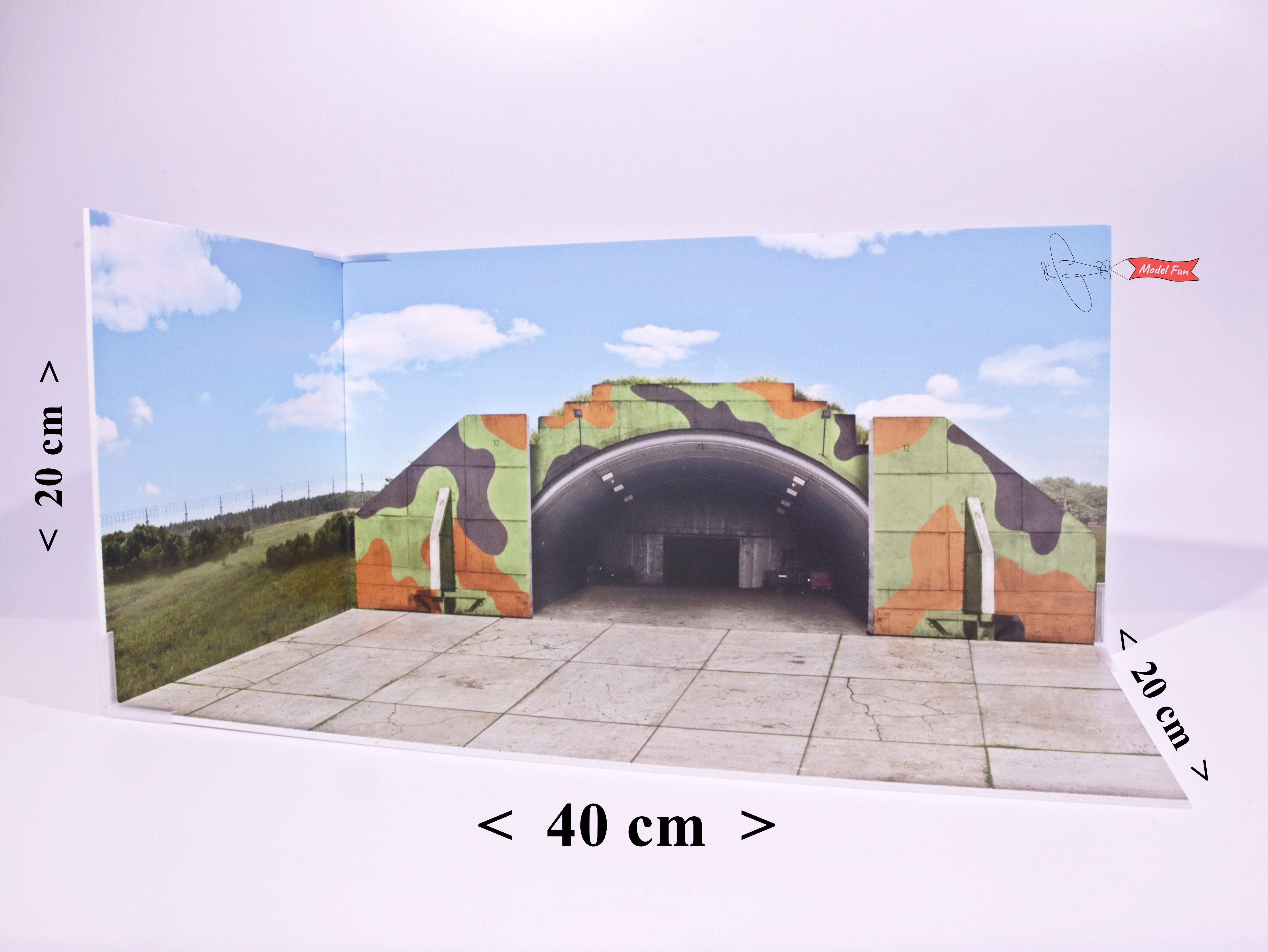 Aircraft Hangar Diorama For A Model2, HD Quality Print On Foamex