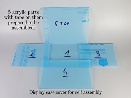 DIY.  Display Case Cover parts for SELF ASSEMBLY.
