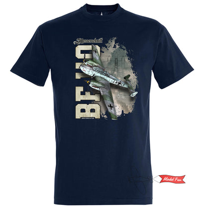 Messerschmitt BF-110 T-shirt. 100% cotton, unique graphic for all aircraft enthusiasts.