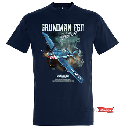 Grumman F6F Hellcat Aviation T-Shirt – Original Artwork by Wiktor Tabak